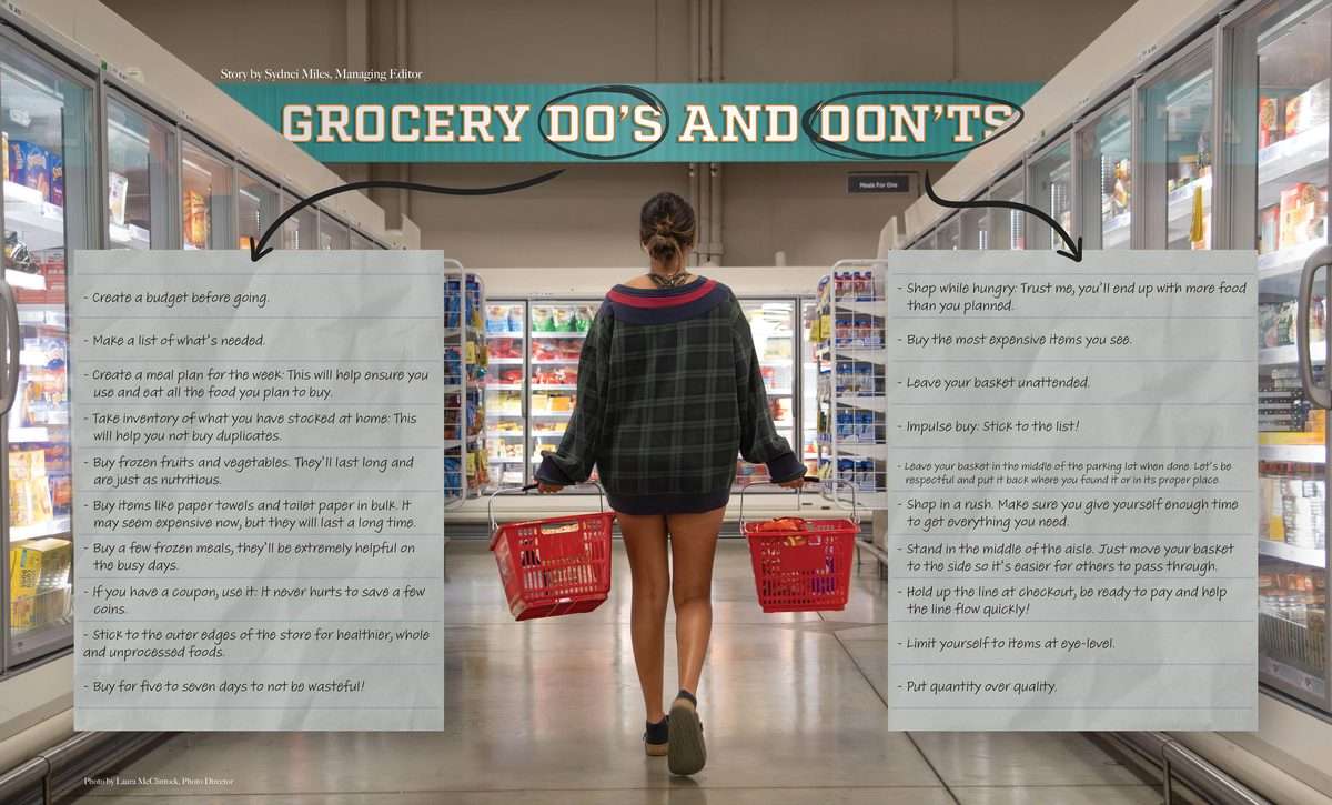 Maroon Life — Grocery Do&rsquo;s and Don&rsquo;ts opening spread