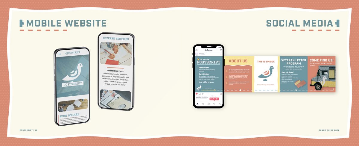 Postscript brand guidelines — spread 9