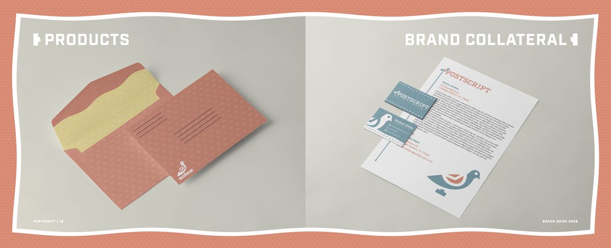 Postscript brand guidelines — spread 10