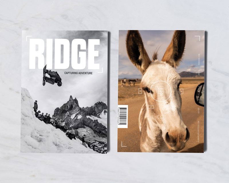 RIDGE Magazine — editorial design and art direction for an adventure publication