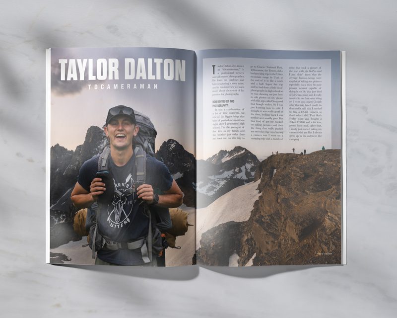 RIDGE Magazine — Taylor Dalton feature spread
