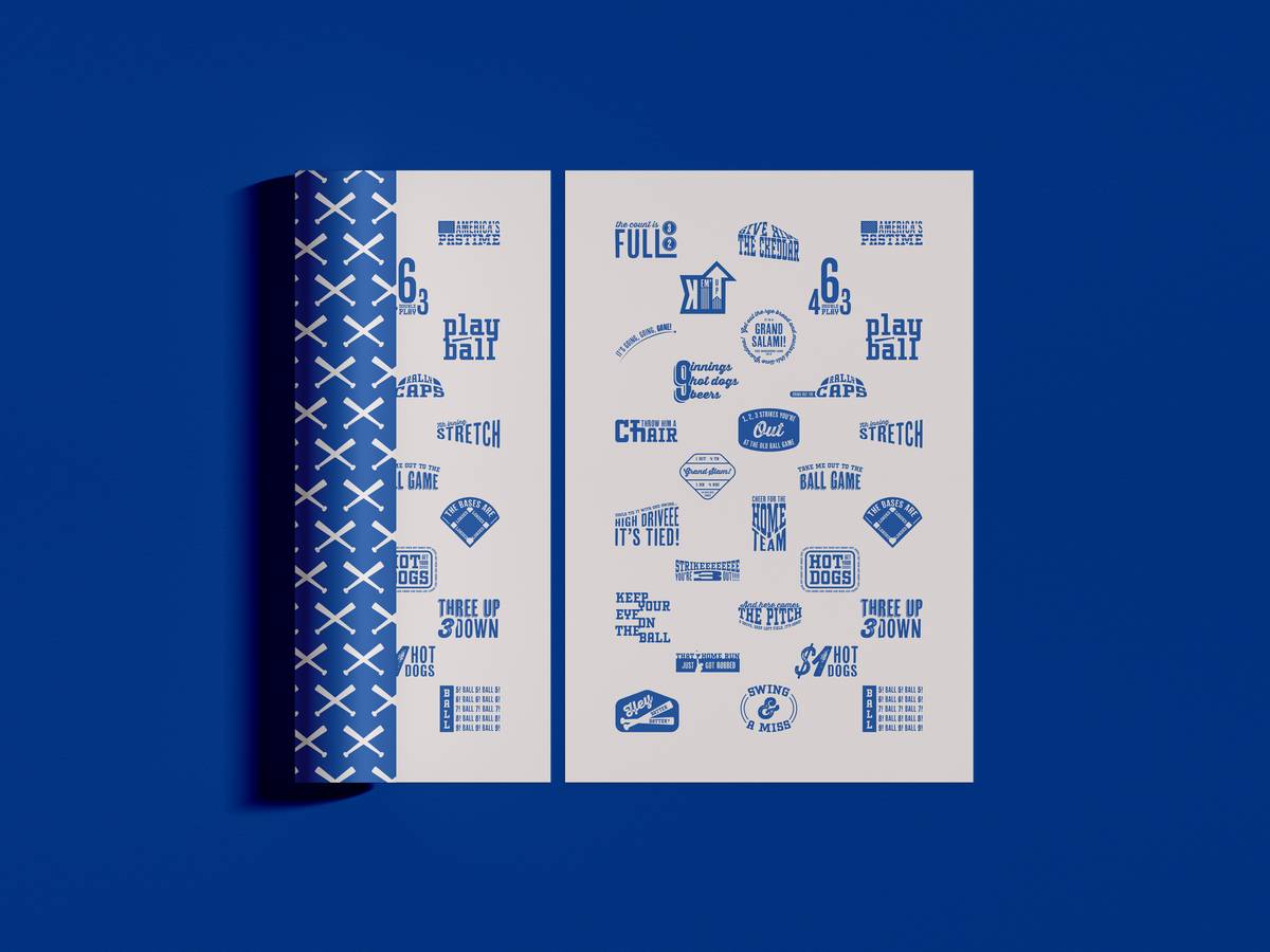 Baseball Type Badge Poster — full view